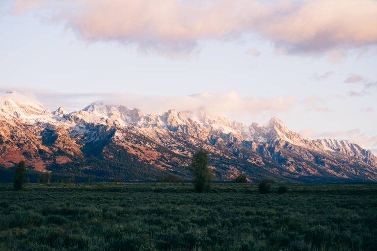 The Grand Tetons at First Light